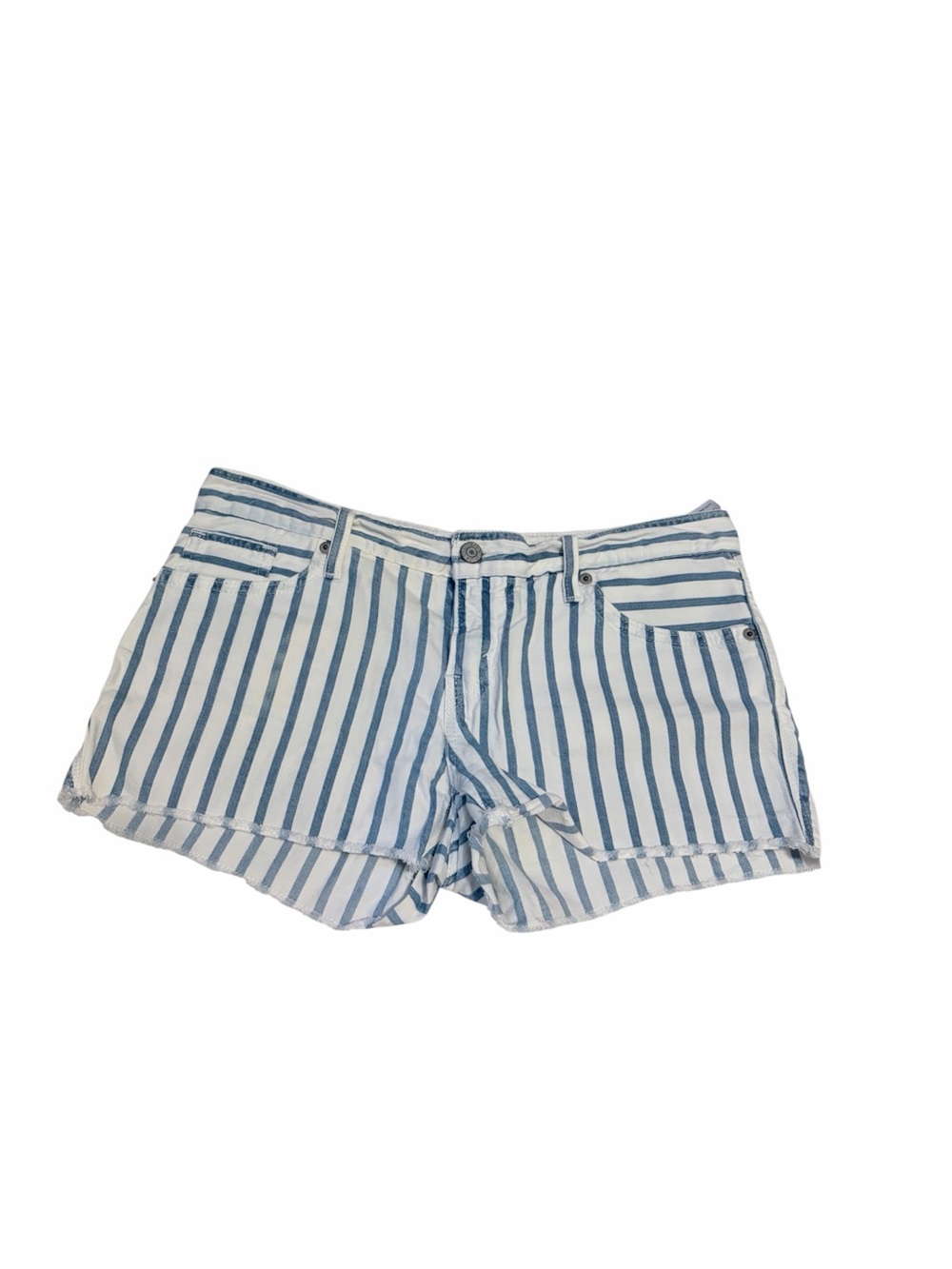 Levi's Blue & White Striped Denim Shorts size 9